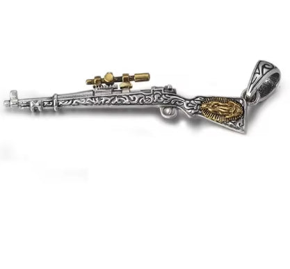 Plata Fina Custom Pistol Necklace 925 Silver