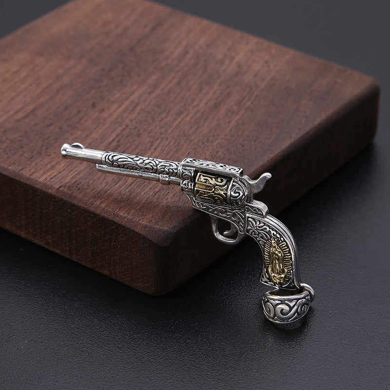 Plata Fina Custom Pistol Necklace 925 Silver
