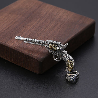 Plata Fina Custom Pistol Necklace 925 Silver