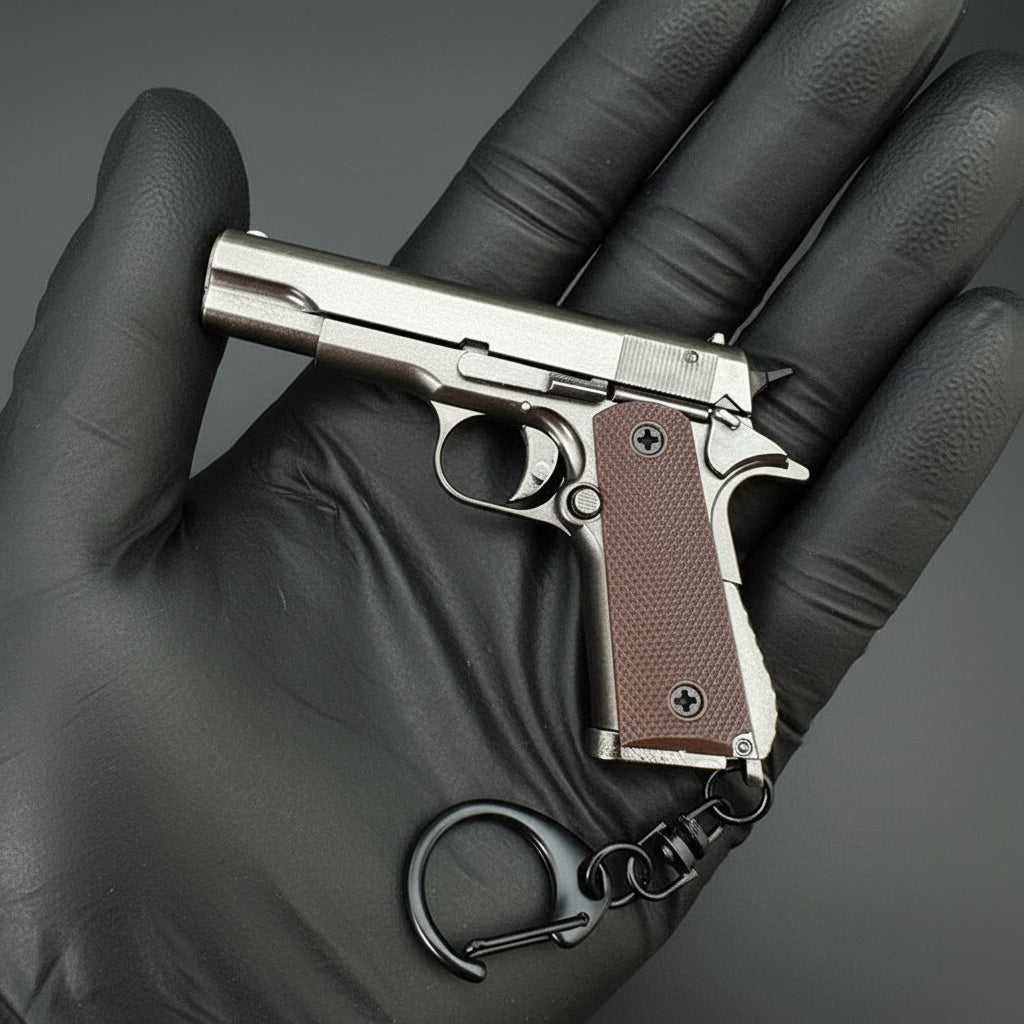 Scale Model 1911 Colt Pistol Keychain