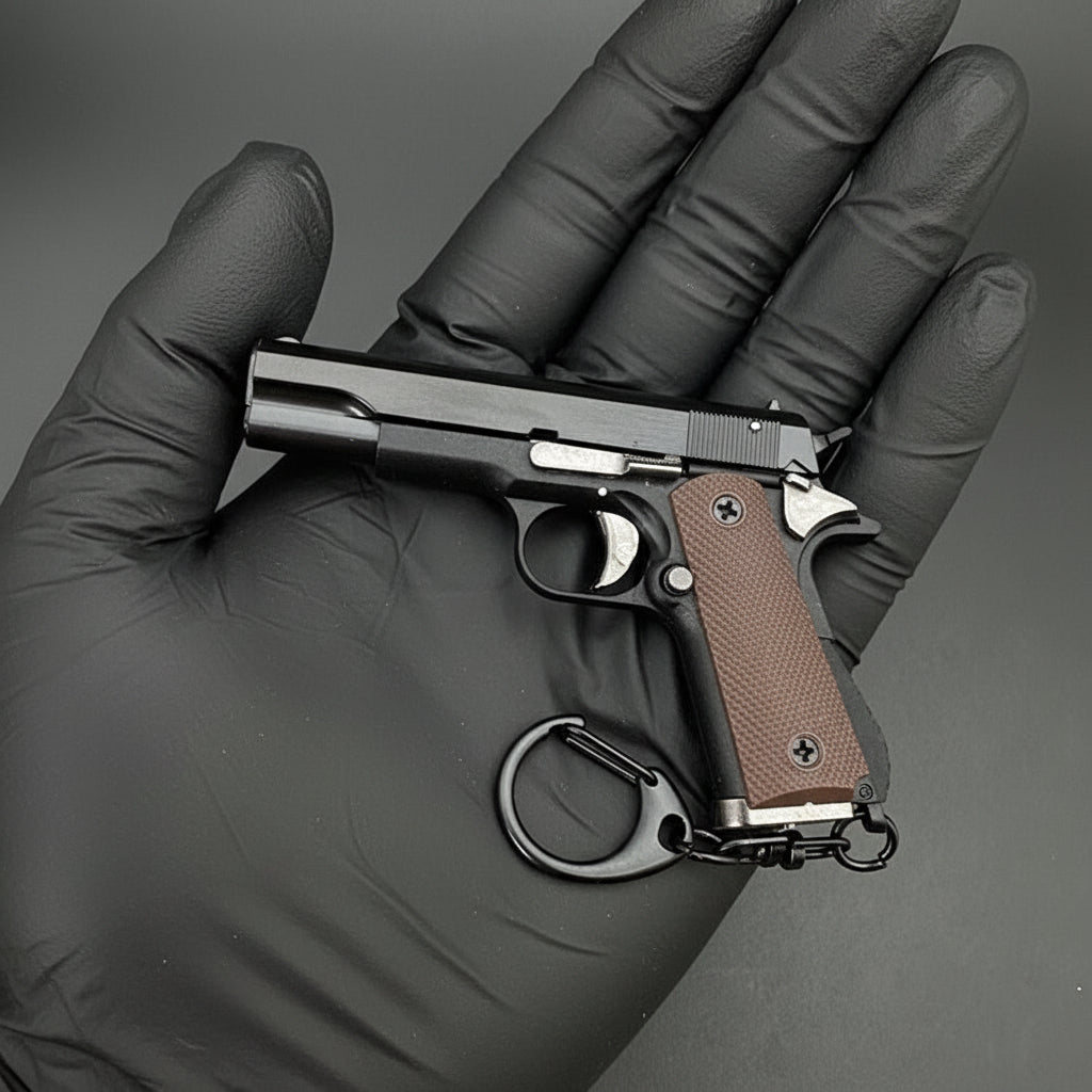 Scale Model 1911 Colt Pistol Keychain